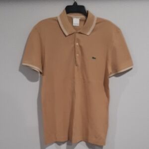 Lacoste Men's Beige Polo Shirt